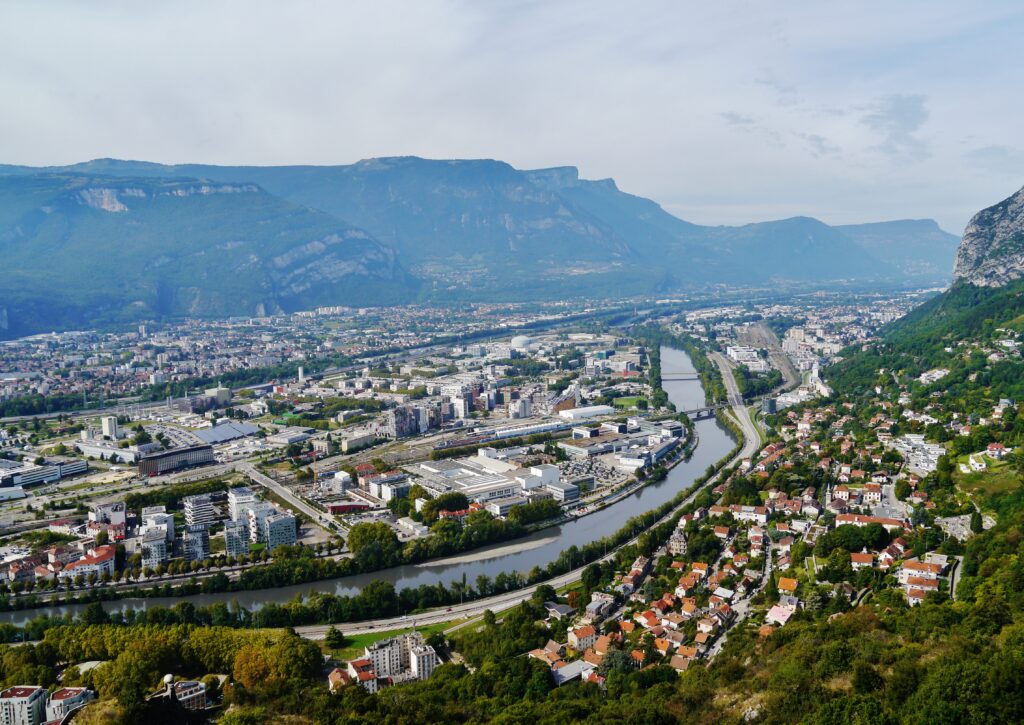 Vue de Grenoble depuis la Bastille